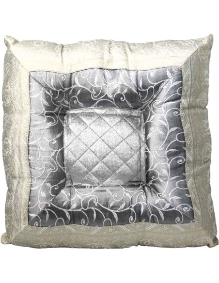 Gray Indian cushion