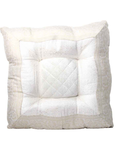 White Indian cushion