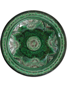 Green Berber plate, 16 in, GT