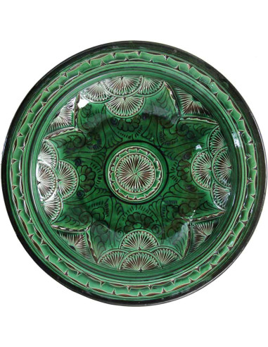 Green Berber plate, 16 in, GT