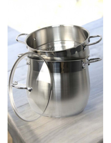 12-liter stainless steel couscoussier