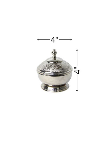 Moroccan sugar bowl in copper, model 1