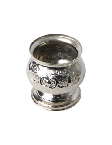 Moroccan Silver-Plated Copper Sugar Bowl – Slim