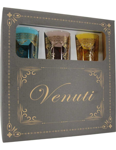 Six Berber tea glasses pattern 3