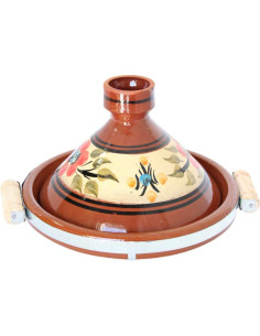 Tajine marocain de 11 pouces coloré Motif 3