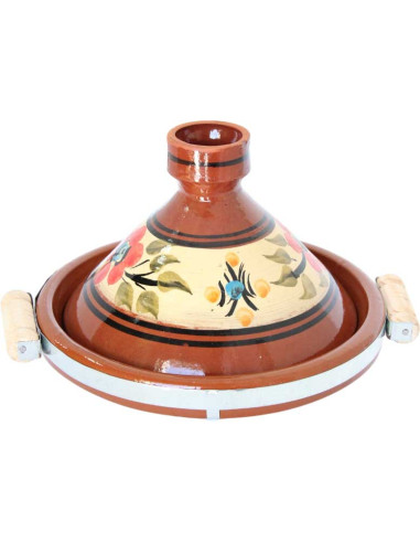 Tajine marocain de 11 pouces coloré Motif 3