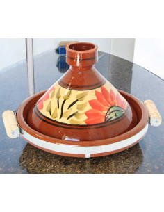 Hand-Painted Moroccan Clay Tagine 28 cm (11 in) – Serves... 2