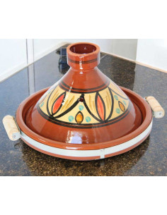 Hand-Painted Moroccan Clay Tagine 30 cm (12 in) – Serves... 2