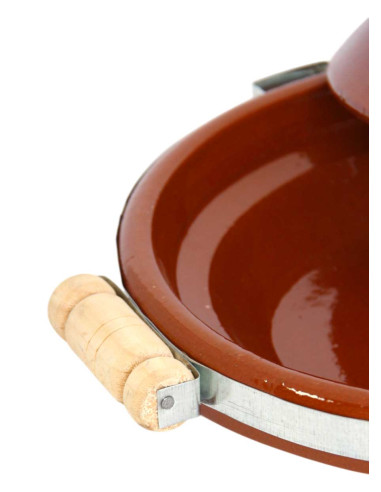 Hand-Painted Moroccan Clay Tagine 30 cm (12 in)...