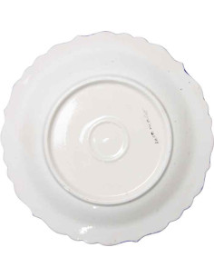 Assiette turque bleue à fleurs d'Iznik 2
