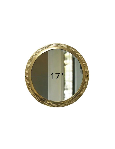 Miroir rond marocain 17 pouces