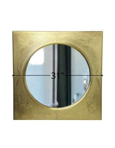 Miroir marocain moderne en cuivre