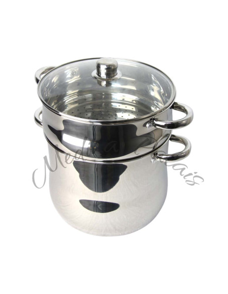 Stainless Steel Couscous Steamer 4 L – Polished