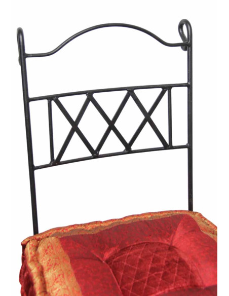 Chaise en fer forgé couleur 1