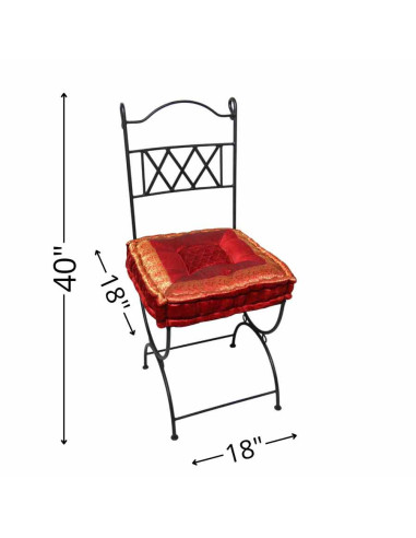 Chaise en fer forgé couleur 1