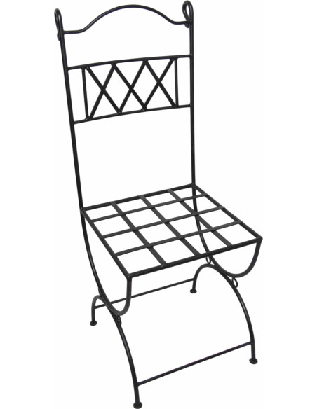 Chaise en fer forgé couleur 1