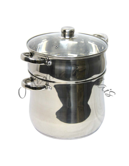 Couscoussier en inox 8 L – Finition brillante