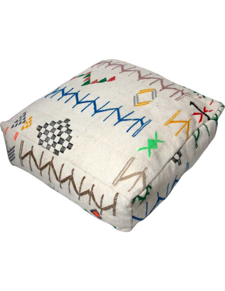 Wool floor cushion Pattern 1