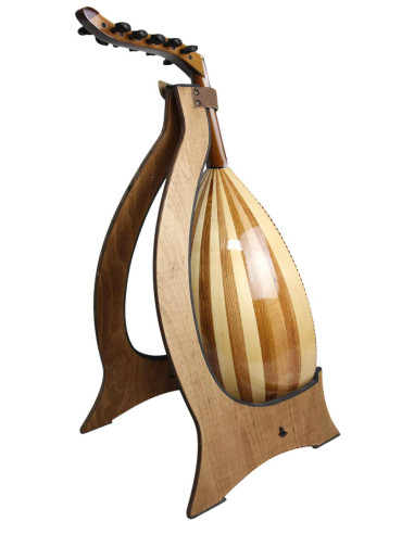 Oud (oriental lute) with white rosette and...