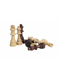Pièces d'échecs en bois, petit modèle