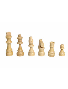 Pièces d'échecs en bois, petit modèle 2