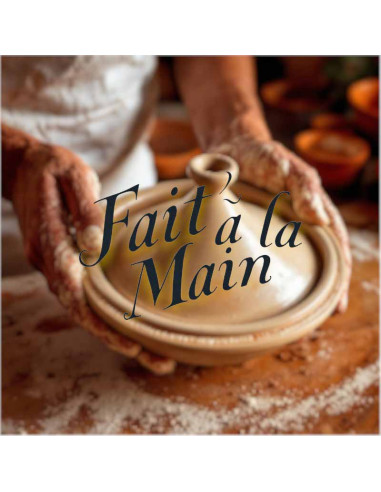 Square Moroccan Clay Tagine 30 cm (12 in) –...