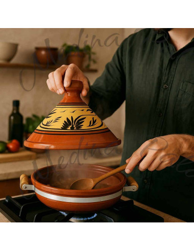 Tajine marocain en terre cuite 30 cm (12 po) –...