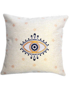Housse de coussin œil protecteur, 17 x 17 po