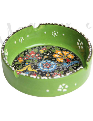 Colorful green ashtray