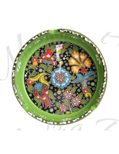 Colorful green ashtray