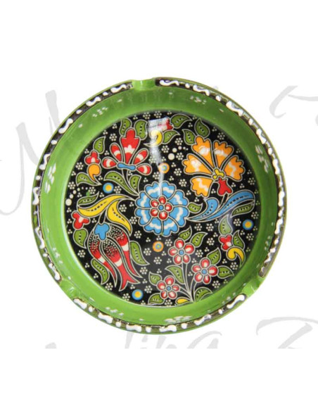 Colorful green ashtray