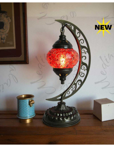 Lampe lune rouge T1