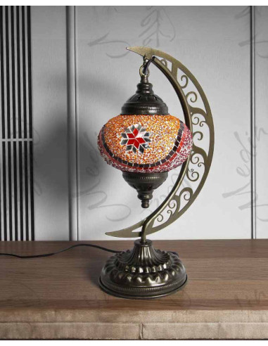 Lampe lune rouge T2