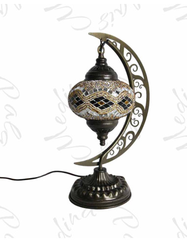 Lampe lune marron T2