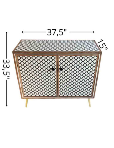 Meuble de rangement artisanal marocain