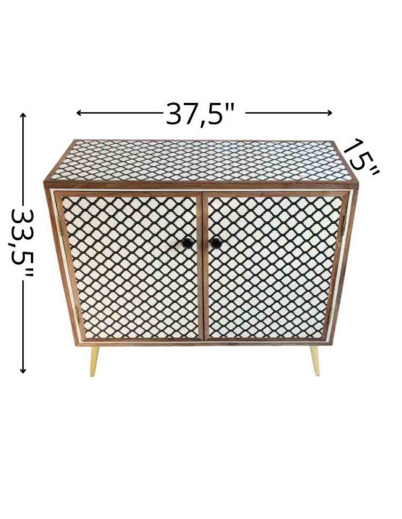 Meuble de rangement artisanal marocain