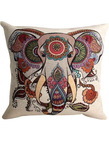 Elephant cushion cover