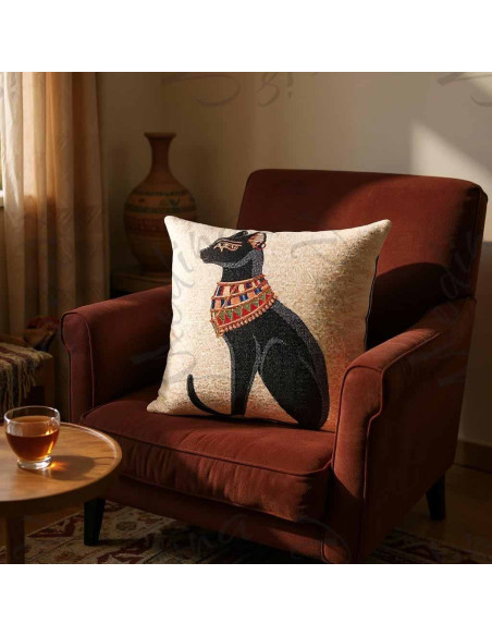 Egyptian Cat Cushion Cover