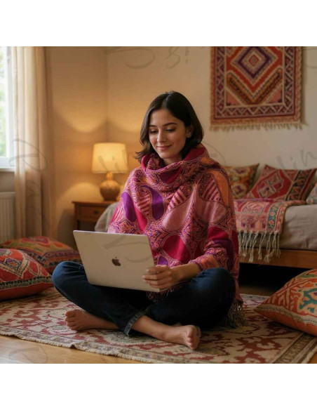 Pashmina couleur 1
