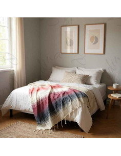 Red and white gradient fouta 2