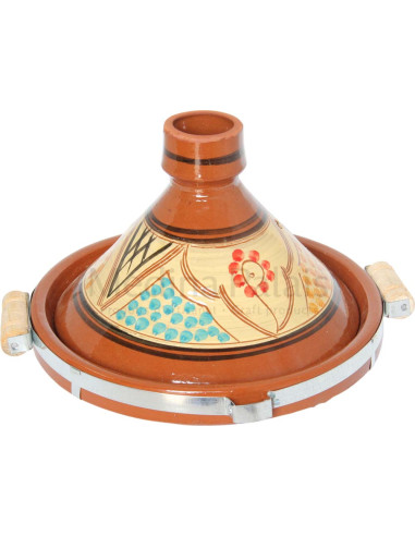 Tajine marocain de 12 pouces coloré Motif 5