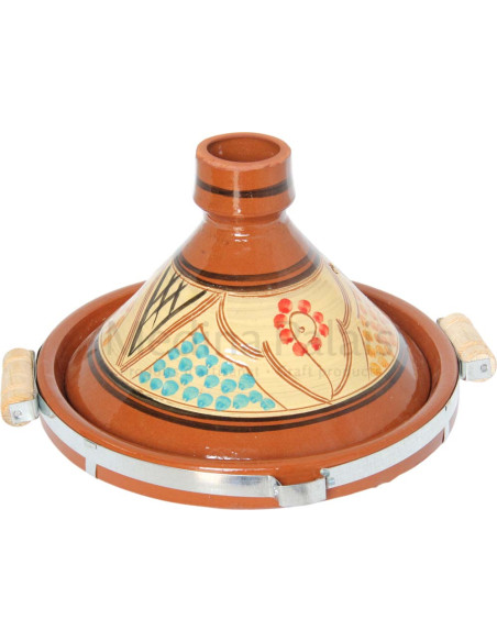 Tajine marocain de 12 pouces coloré Motif 5