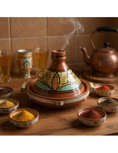 Tajine marocain en terre cuite 30 cm (12 po) –...