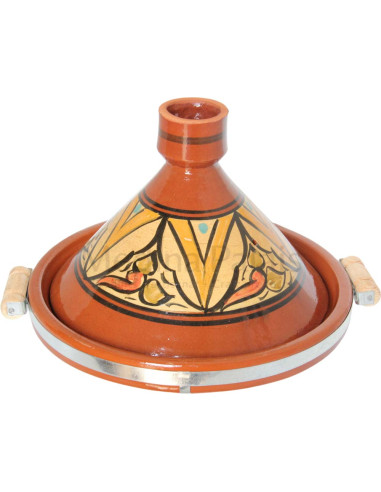 Tajine marocain de 13 pouces coloré Motif 2