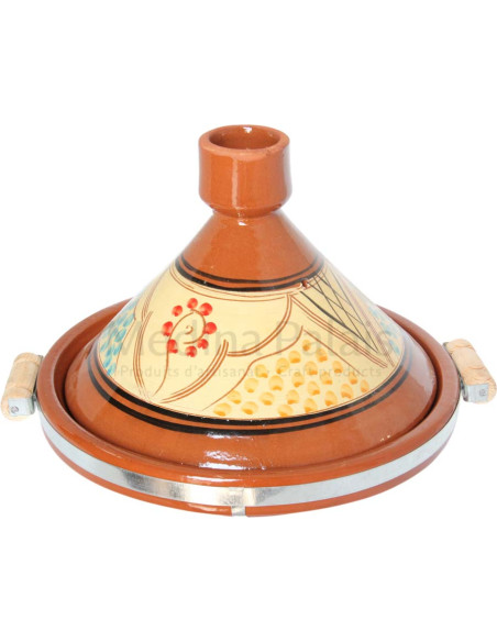 Tajine marocain de 13 pouces coloré Motif 3