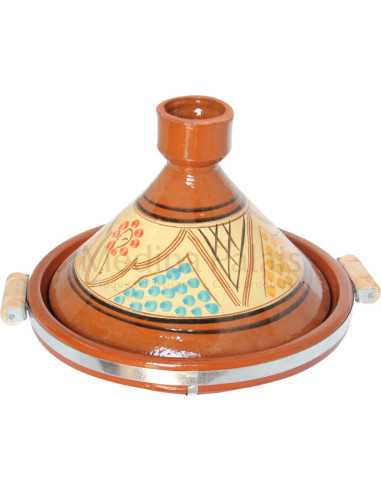 Tajine marocain de 13 pouces coloré Motif 5