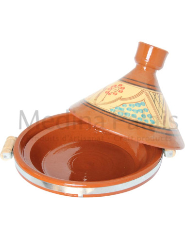Hand-Painted Moroccan Clay Tagine 33 cm (13 in)...
