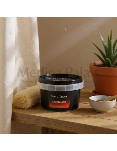 Terre d'Oléane Black Soap with Argan Oil – 250 g