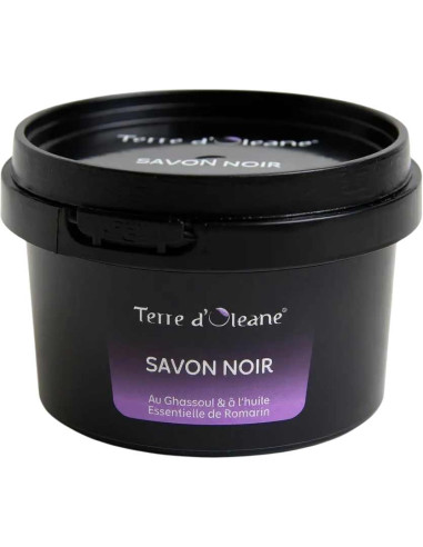 Savon noir au ghassoul et romarin – 100 %...