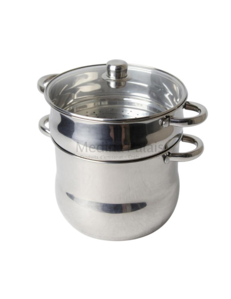 Stainless Steel Couscous Steamer 4 L – Polished